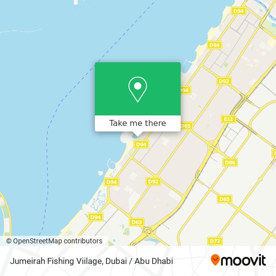 Jumeirah Fishing Viilage map