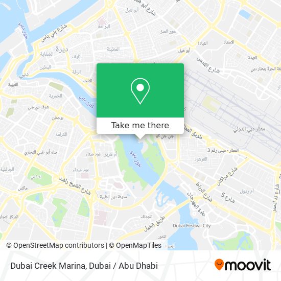 Dubai Creek Marina map