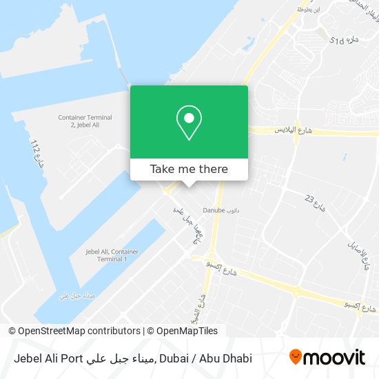 Jebel Ali Port ميناء جبل علي map