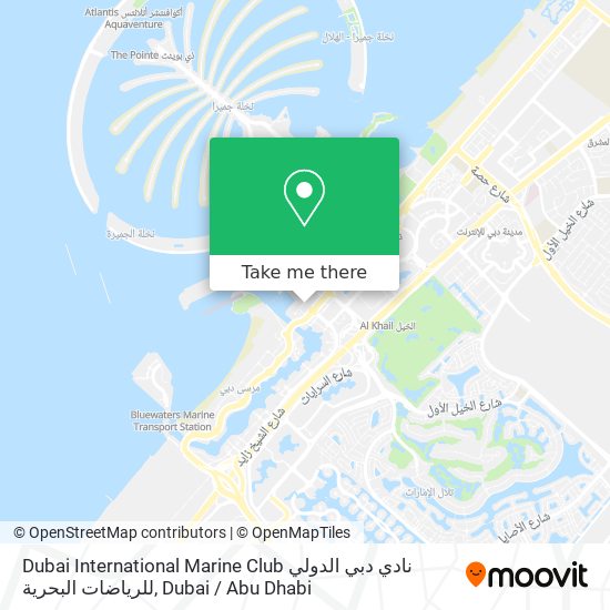 Dubai International Marine Club نادي دبي الدولي للرياضات البحرية map