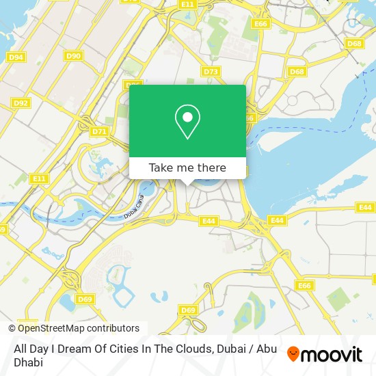 All Day I Dream Of Cities In The Clouds map