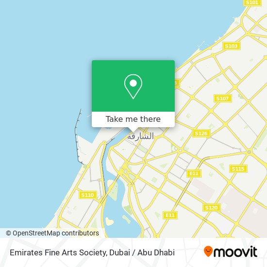 Emirates Fine Arts Society map