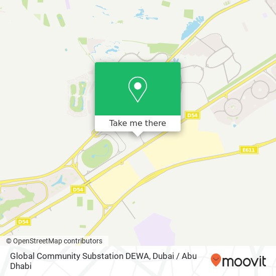 Global Community Substation DEWA map