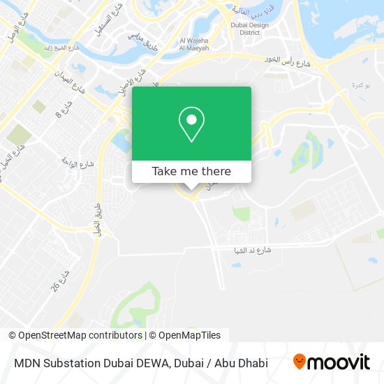 MDN Substation Dubai DEWA map