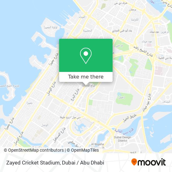 Zayed Cricket Stadium map