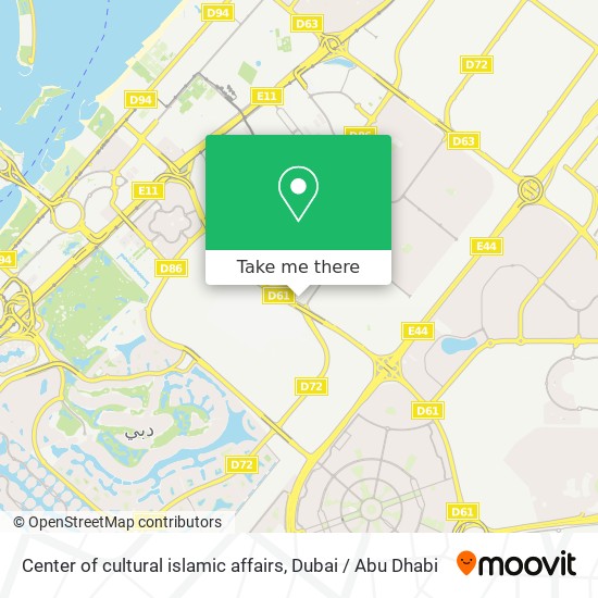 Center of cultural islamic affairs map