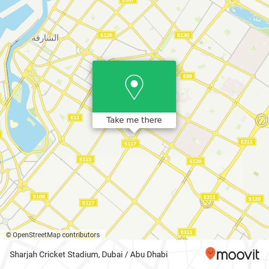 Sharjah Cricket Stadium map
