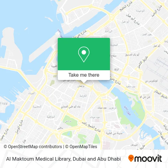 Al Maktoum Medical Library map