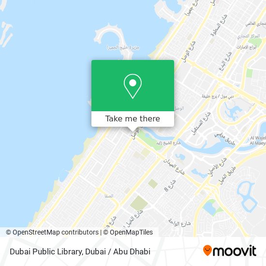 Dubai Public Library map
