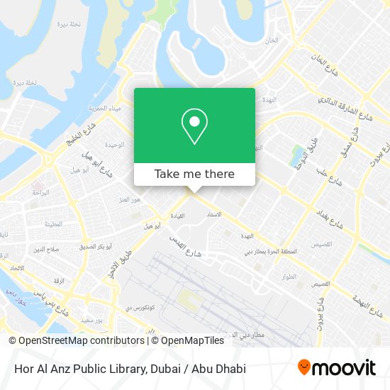 Hor Al Anz Public Library map