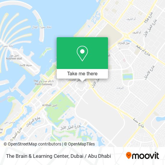 The Brain & Learning Center map