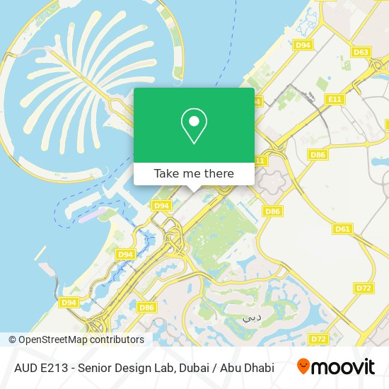 AUD E213 - Senior Design Lab map