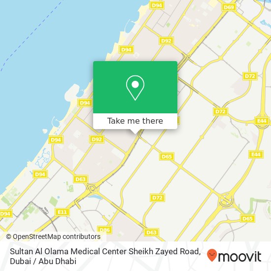 Sultan Al Olama Medical Center Sheikh Zayed Road map