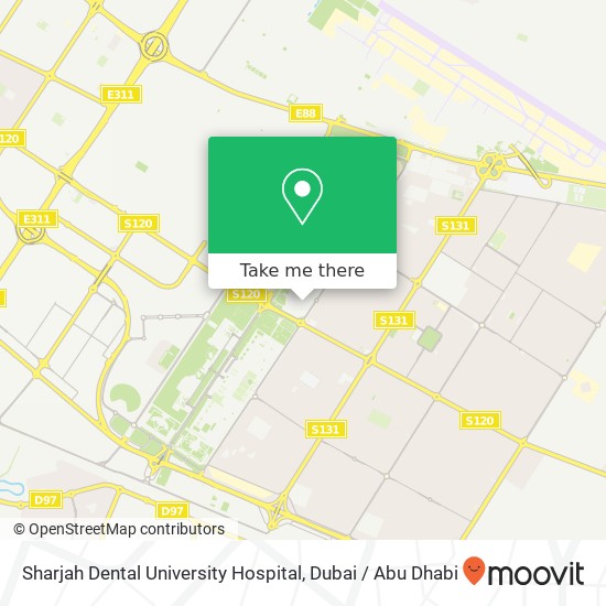 Sharjah Dental University Hospital map