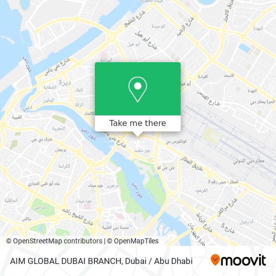 AIM GLOBAL DUBAI BRANCH map