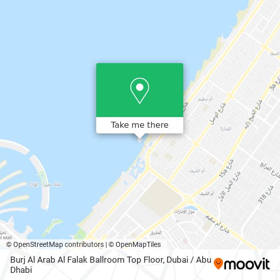 Burj Al Arab Al Falak Ballroom Top Floor map