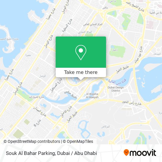 Souk Al Bahar Parking map