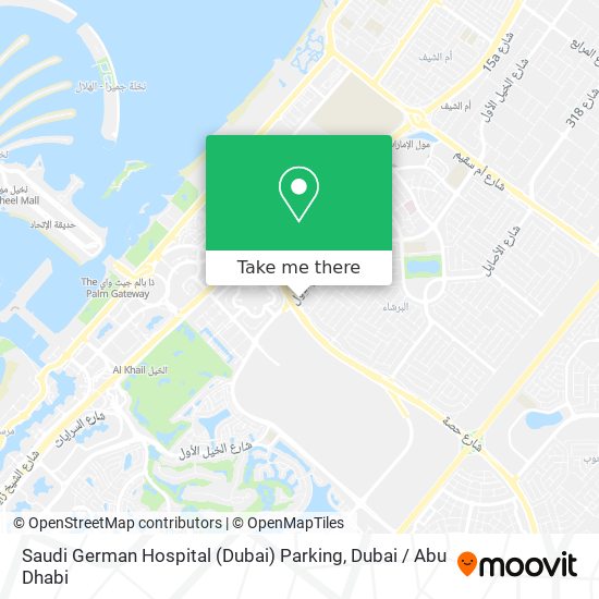 Saudi German Hospital (Dubai) Parking map