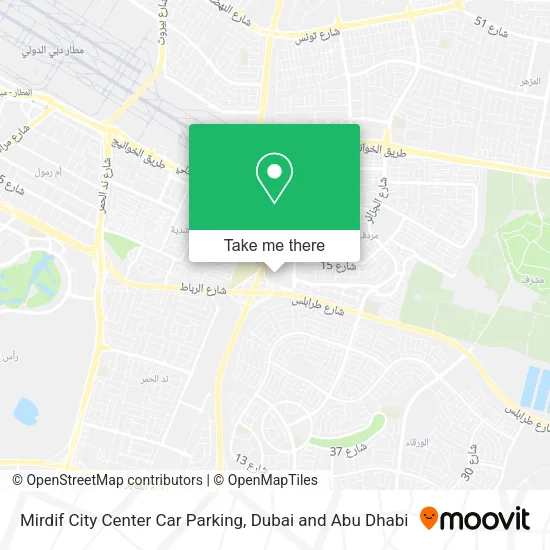 Mirdif City Center Car Parking map