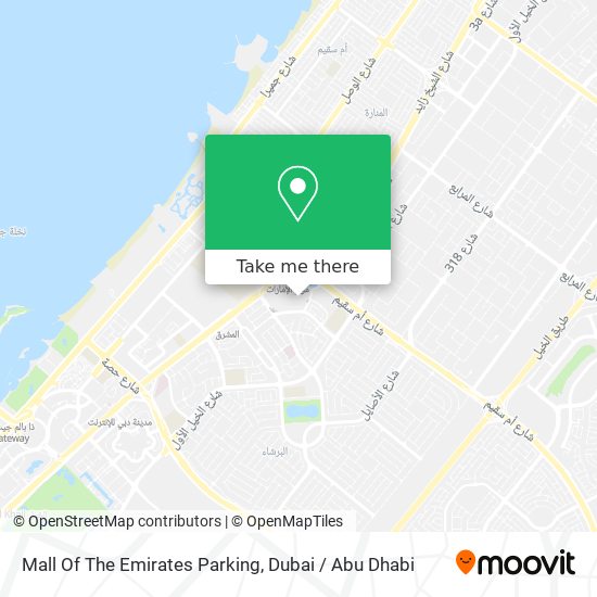 Mall Of The Emirates Parking map