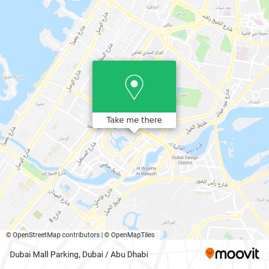 Dubai Mall Parking map
