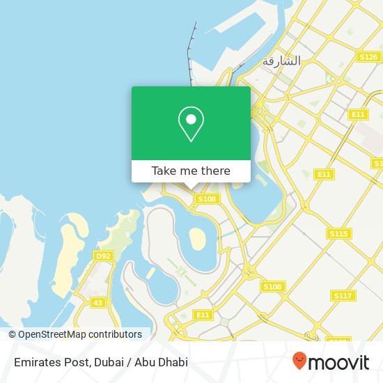 Emirates Post map