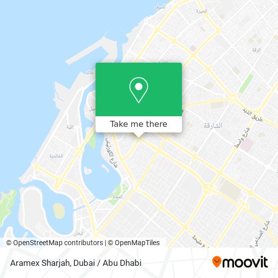 Aramex Sharjah map