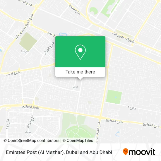 Emirates Post (Al Mezhar) map
