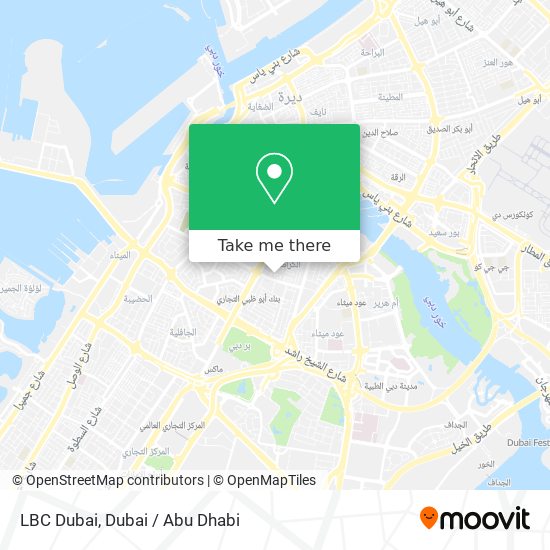 LBC Dubai map