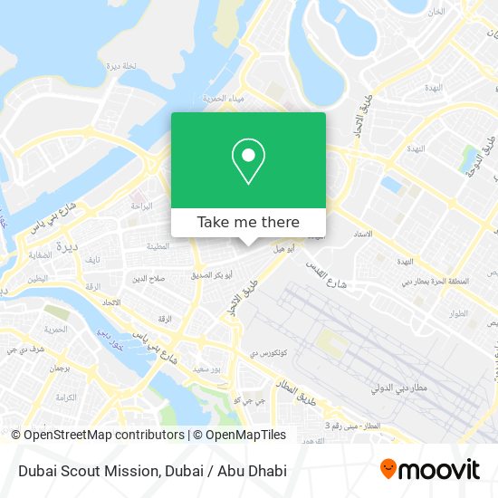 Dubai Scout Mission map