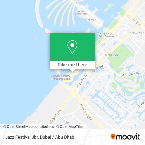 Jazz Festival Jbr map
