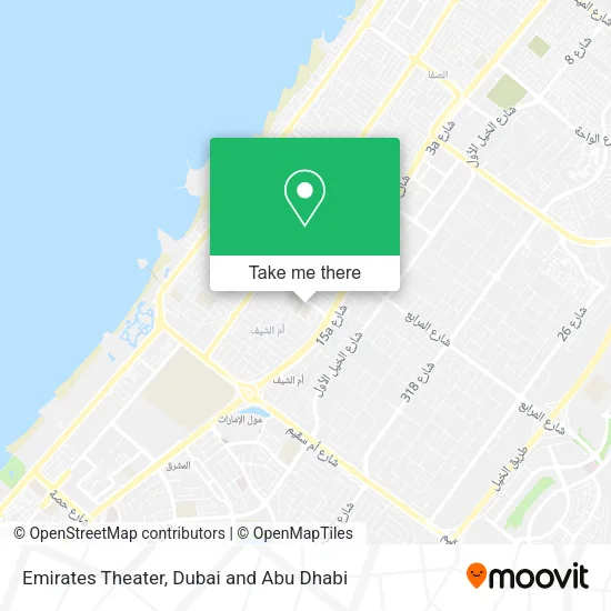 Emirates Theater map