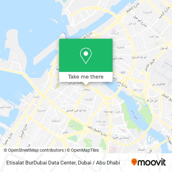Etisalat BurDubai Data Center map