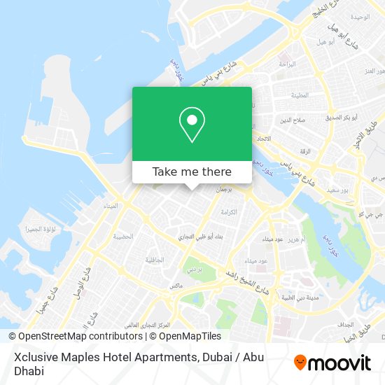 Xclusive Maples Hotel Apartments map