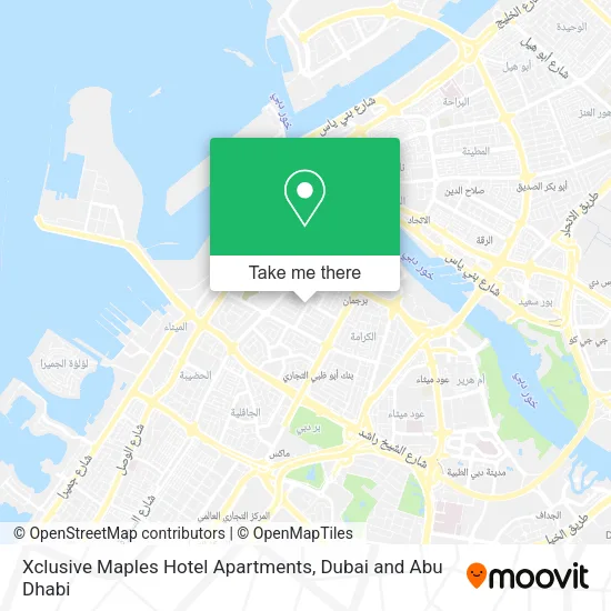 Xclusive Maples Hotel Apartments map