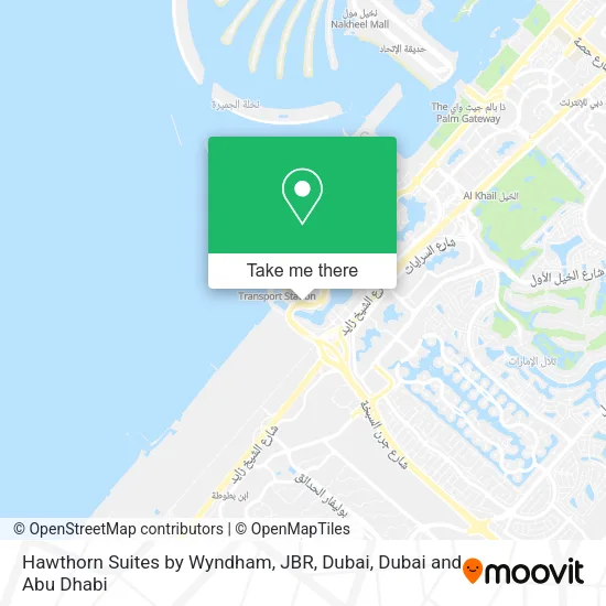 Hawthorn Suites by Wyndham, JBR, Dubai map