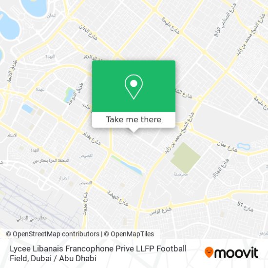 Lycee Libanais Francophone Prive LLFP Football Field map