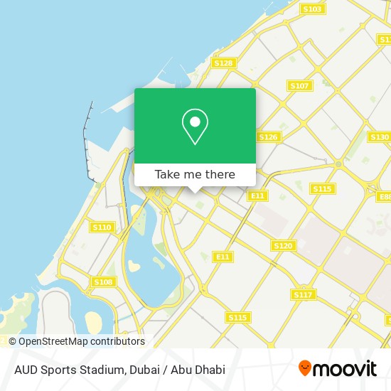 AUD Sports Stadium map