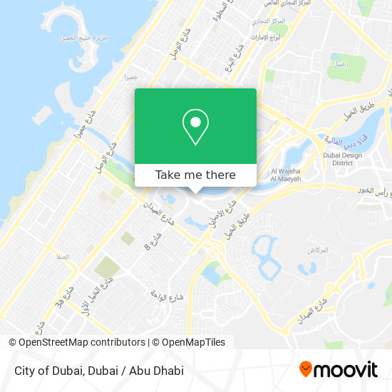 City of Dubai map