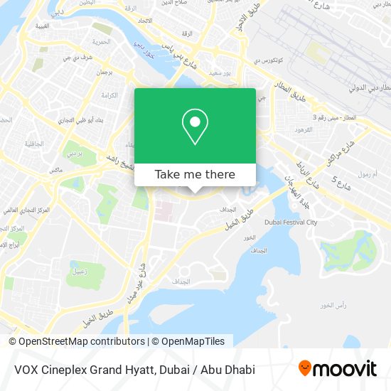 VOX Cineplex Grand Hyatt map