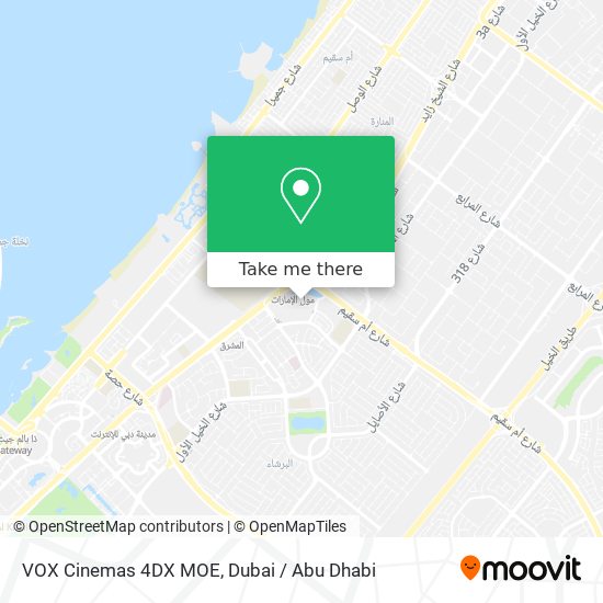 VOX Cinemas 4DX MOE map