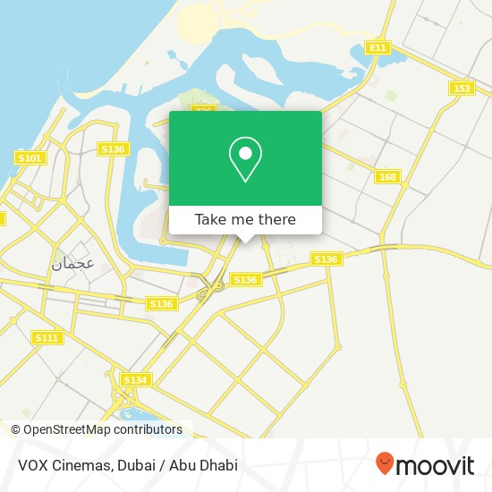 VOX Cinemas map