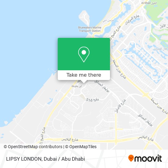 LIPSY LONDON map