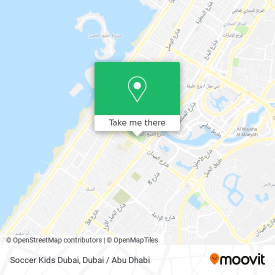Soccer Kids Dubai map