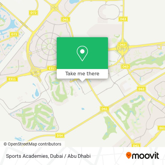 Sports Academies map