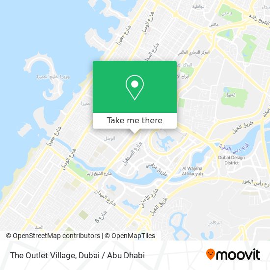 The Outlet Village map