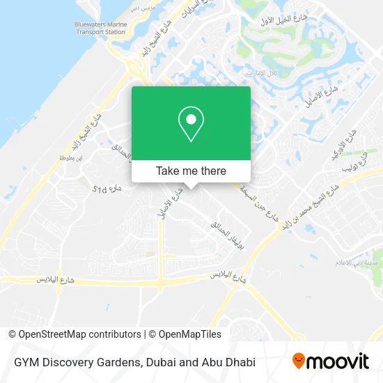 GYM Discovery Gardens map
