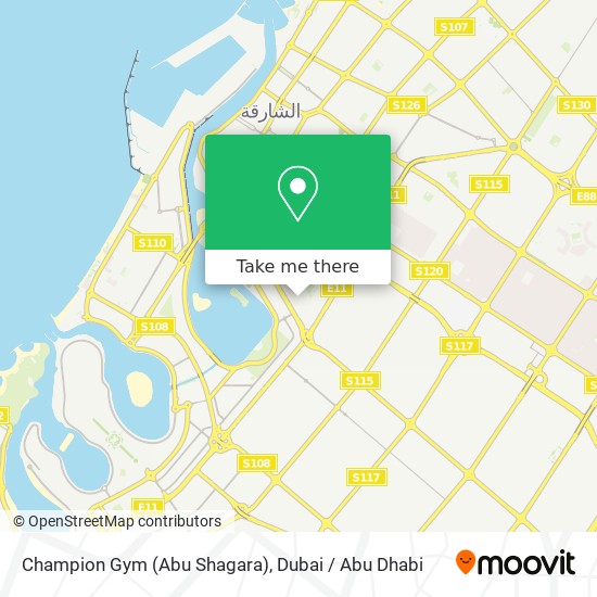 Champion Gym (Abu Shagara) map