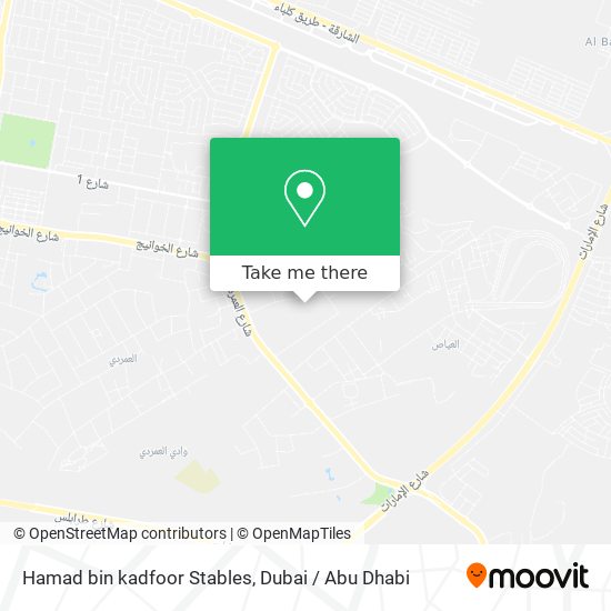 Hamad bin kadfoor Stables map