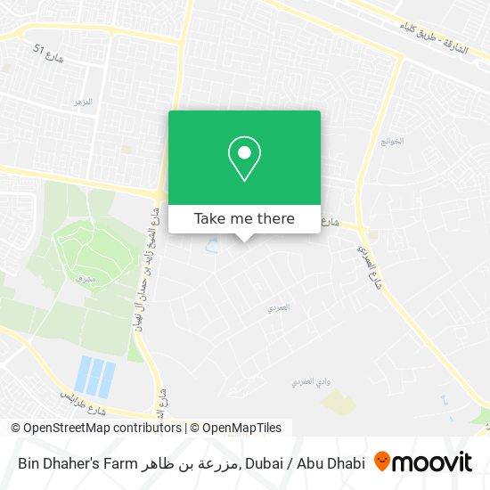 Bin Dhaher's Farm مزرعة بن ظاهر map